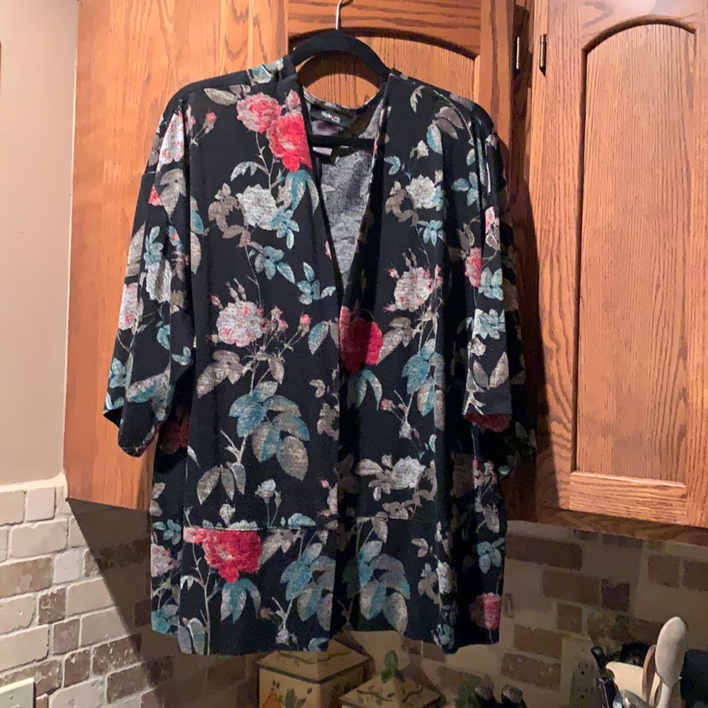 Kimono style open jacket